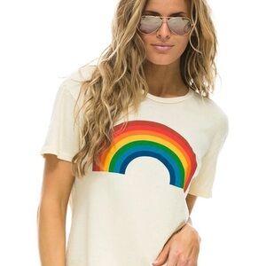 Aviator Nation big rainbow boyfriend tee